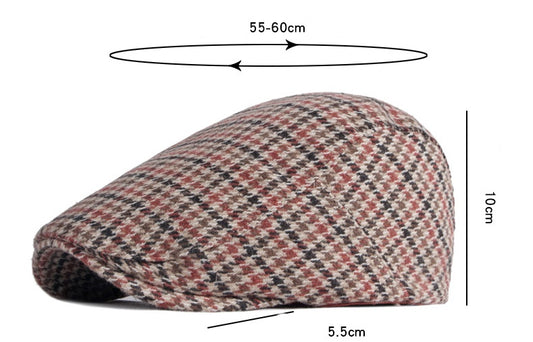 Fashion Retro Beret Houndstooth