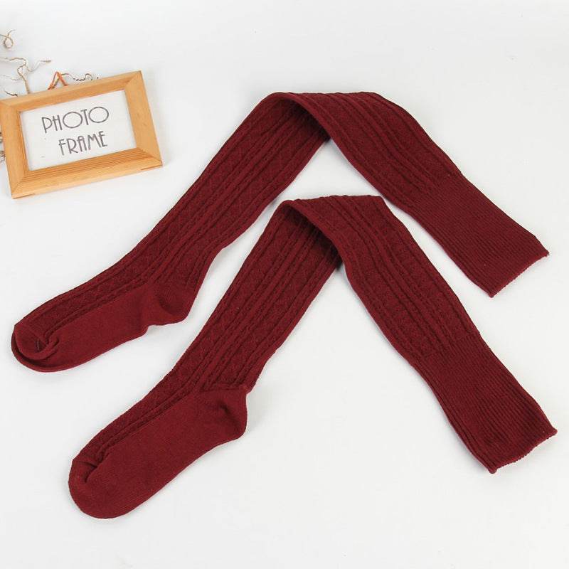 Women's Fashionable Knitted Over-the-knee Socks - Mubimart