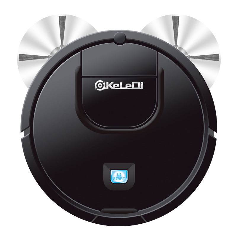 3-In-1 Auto Rechargeable Smart Ing Robot Dry Wet Ing Vacuum Cleaner Black - Mubimart
