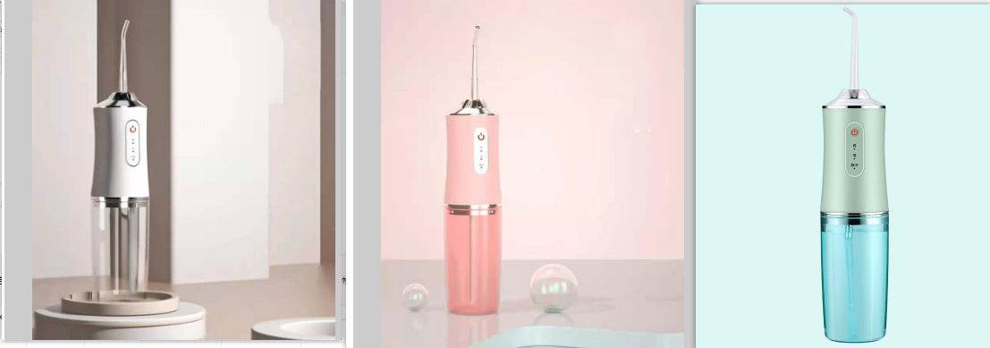 3 Modes Oral Irrigator USB Rechargeable Water Floss Portable Dental Water Flosser Jet 240ml Irrigator Dental Teeth Cleaner - Mubimart