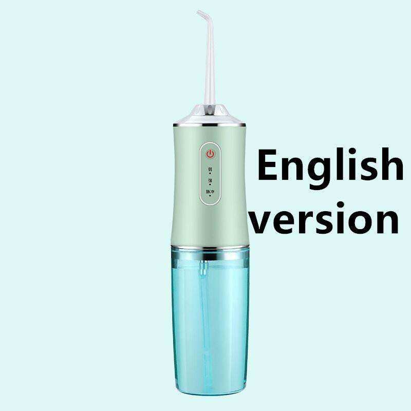 3 Modes Oral Irrigator USB Rechargeable Water Floss Portable Dental Water Flosser Jet 240ml Irrigator Dental Teeth Cleaner - Mubimart