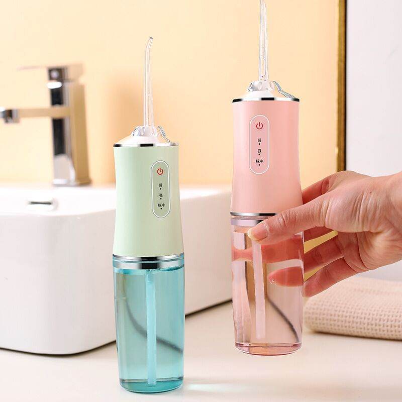 3 Modes Oral Irrigator USB Rechargeable Water Floss Portable Dental Water Flosser Jet 240ml Irrigator Dental Teeth Cleaner - Mubimart