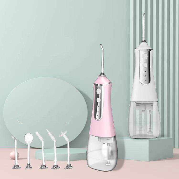 3 Modes Oral Irrigator USB Rechargeable Water Floss Portable Dental Water Flosser Jet 350ml Irrigator Dental Teeth Cleaner 5 Jet - Mubimart