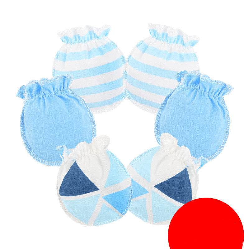3 Pairs Baby Gloves 0-6 Months Early Baby Anti-grasping Gloves - Mubimart