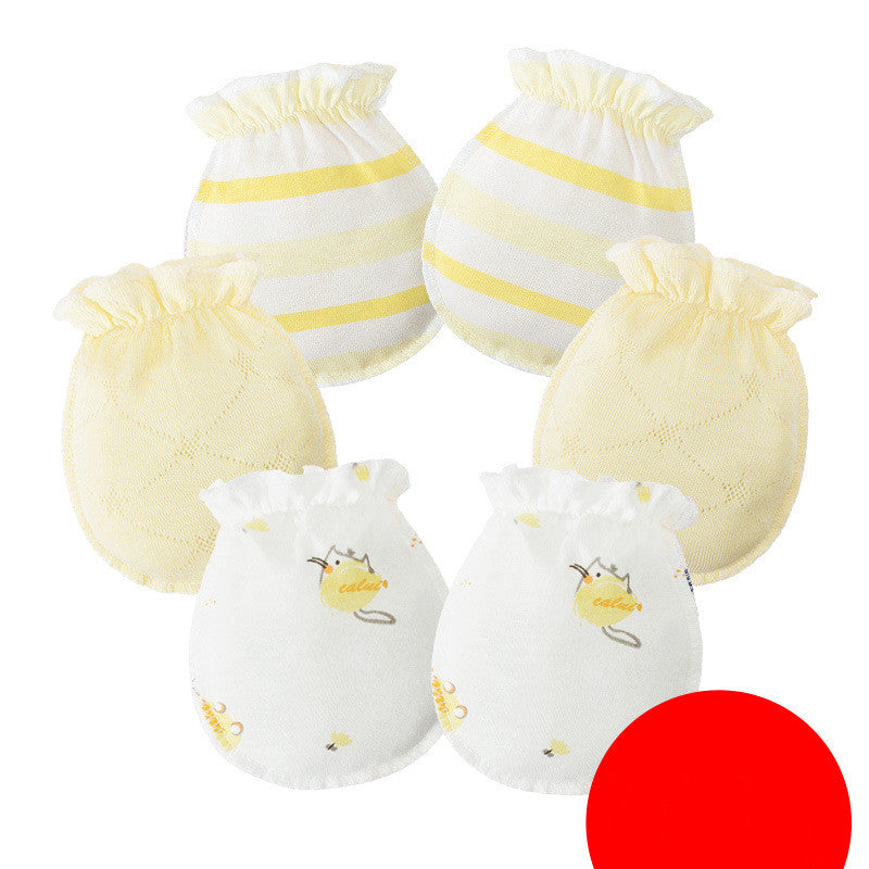 3 Pairs Baby Gloves 0-6 Months Early Baby Anti-grasping Gloves - Mubimart -  