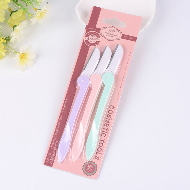 3 Pcs  Professional Eyebrow Razor - Mubimart - Eyebrow razor 