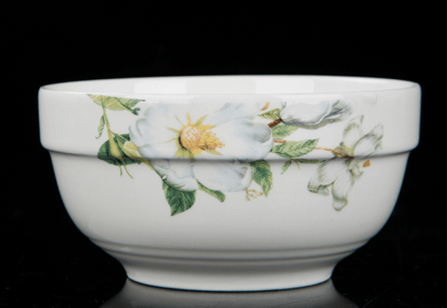 3 Sets Chinese Ceramic Bowl 8 Inch Soup Bowl Cutlery Set Creative Large Soup Bowl Noodle Bowl Set - Mubimart