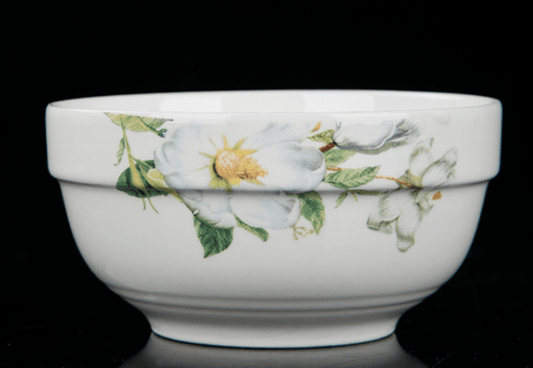 3 Sets Chinese Ceramic Bowl 8 Inch Soup Bowl Cutlery Set Creative Large Soup Bowl Noodle Bowl Set - Mubimart
