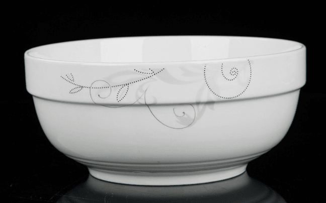 3 Sets Chinese Ceramic Bowl 8 Inch Soup Bowl Cutlery Set Creative Large Soup Bowl Noodle Bowl Set - Mubimart