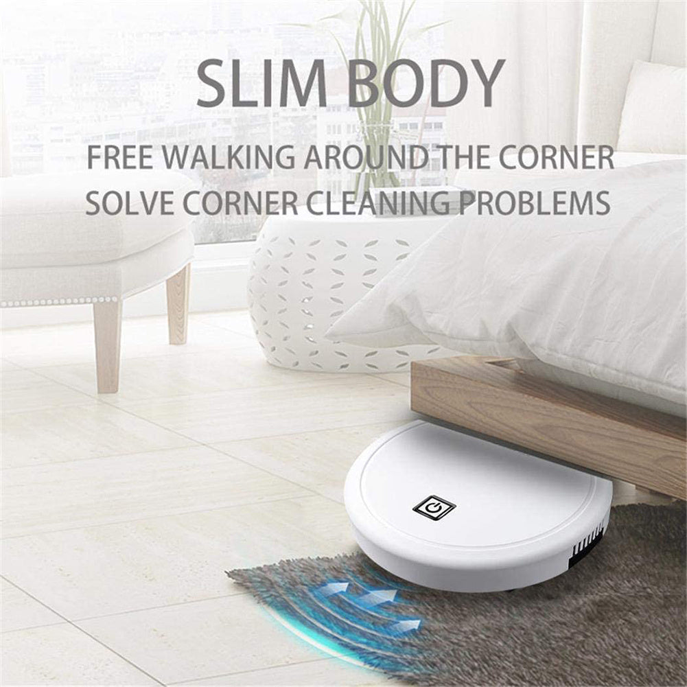 3-in-1 Robot Vacuum Cleaner 1800Pa Multifunctional Smart Floor Cleaner USB Rechargeable Dry Wet Sweeping Vacuum Cleaner - Mubimart - Robot vacuums 