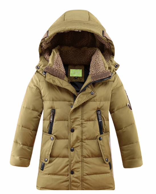-30 Degree Children's Winter Jackets Duck Down Padded Children Clothing Big Boys Warm Winter Down Coat Thickening Outerwear - Mubimart