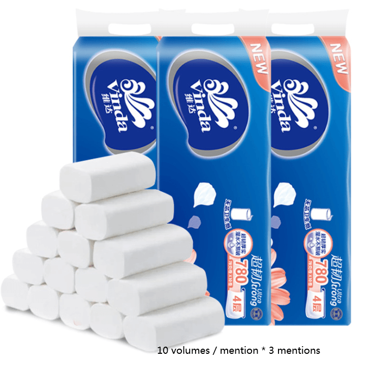 30 pcs Household toilet paper - Mubimart