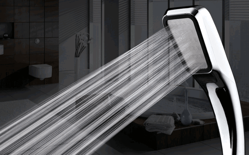 300 Hole Pressurized Shower Head Square Hand Shower - Mubimart