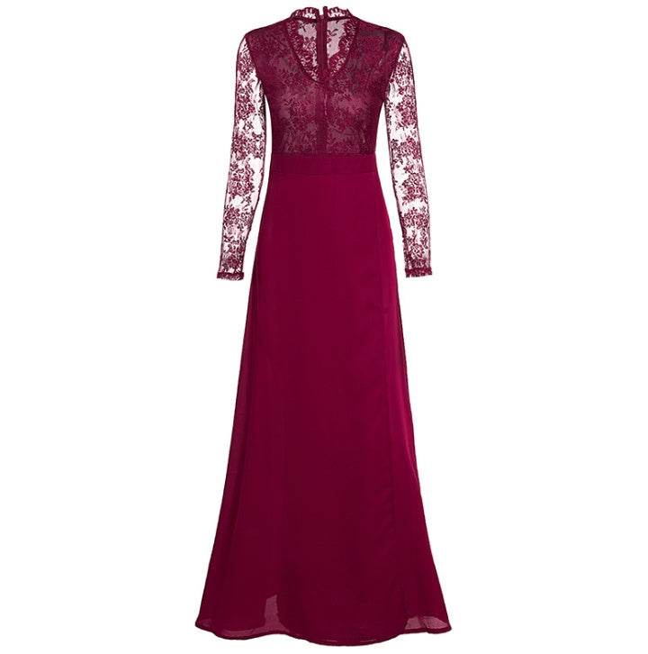 High Waisted Prom Dress - Mubimart