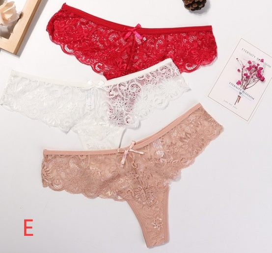 Woman Sexy Lace Thong - Mubimart -  