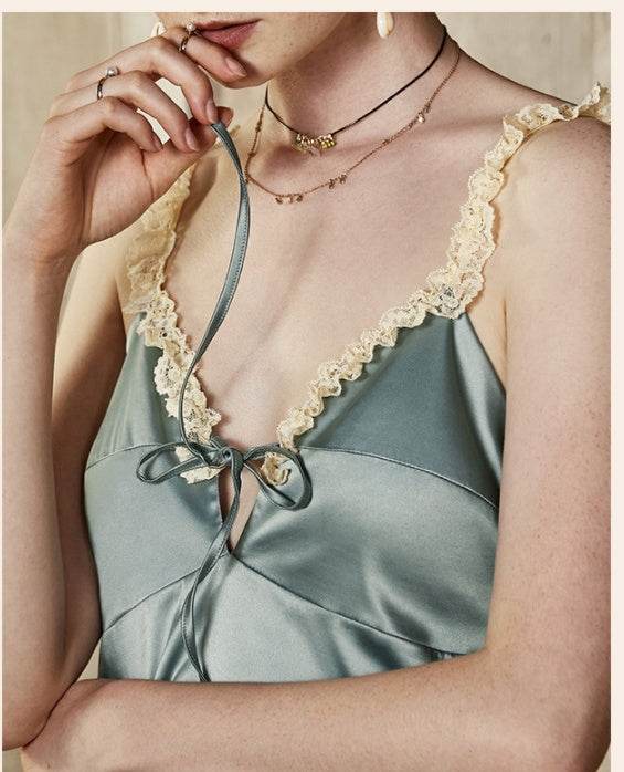 Bud silk nightgown - Mubimart