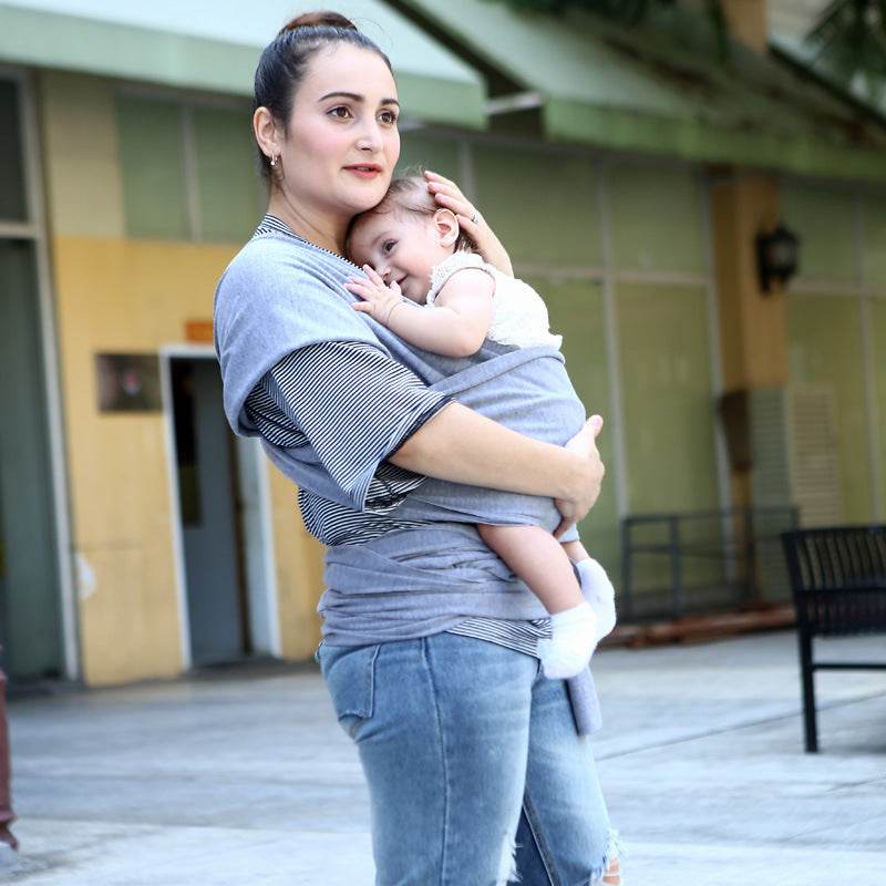 Baby sling solid color baby carrier - Mubimart