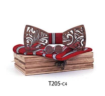 Wooden bow tie - Mubimart
