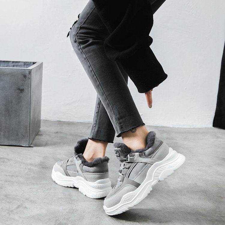 Trifle shoes sneakers cotton shoes women sneakers - Mubimart