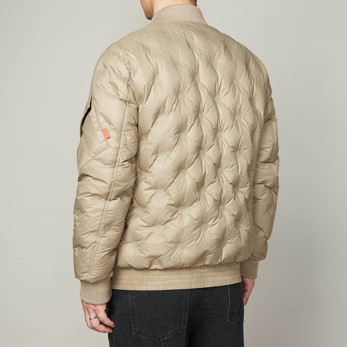 New Winter Baseball Collar Light Down Jacket Men Gray Duck Down Warm Jacket - Mubimart