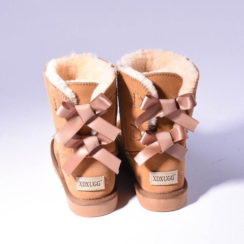 High Quality SALE Women Australia Snow Boots Warm Fur Baileys Bow Boots Women Winter Boots Snow Boots Big Size - Mubimart