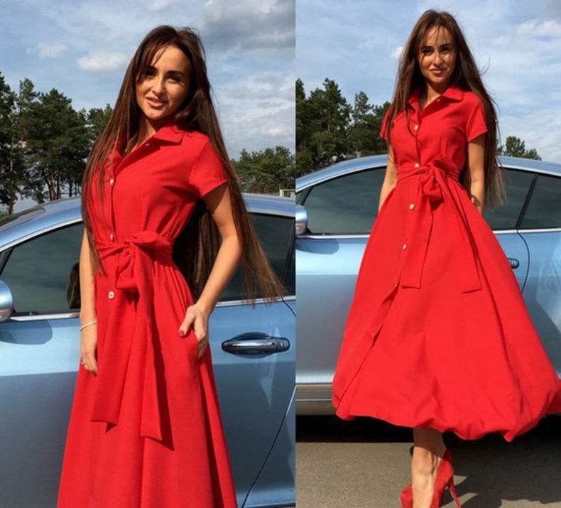 Long Shirt Dress - Mubimart