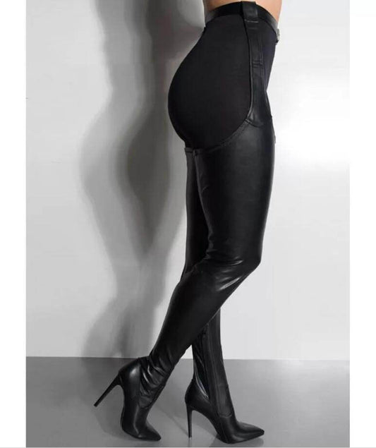 High heel sexy over-the-knee boots - Mubimart
