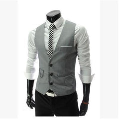 Men's Suit Vest Hairstylist Korean Style Slim