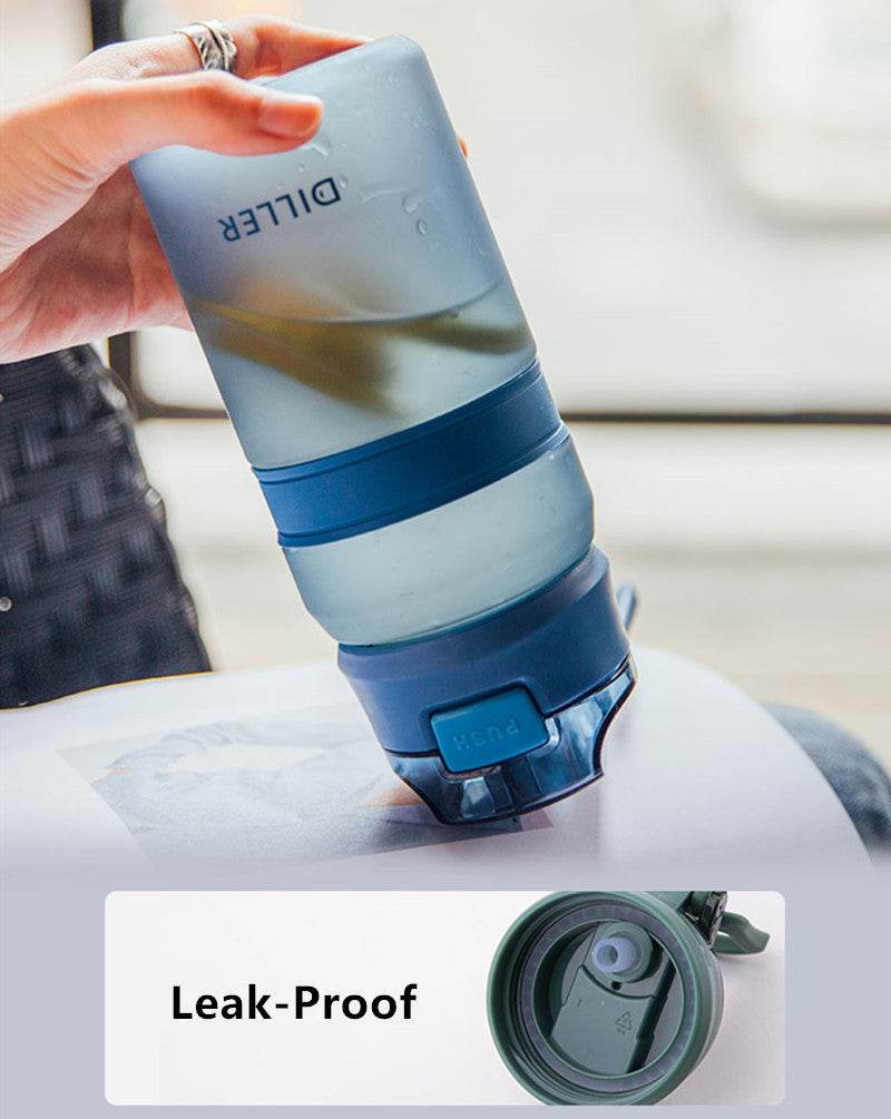 Simple And Quick Frosted Large Capacity Creative Sports Plastic Water Cup - Mubimart