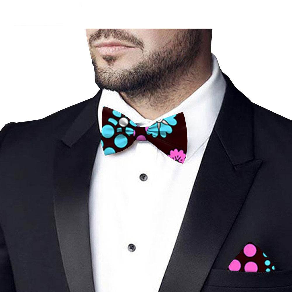 Printed batik bow tie - Mubimart