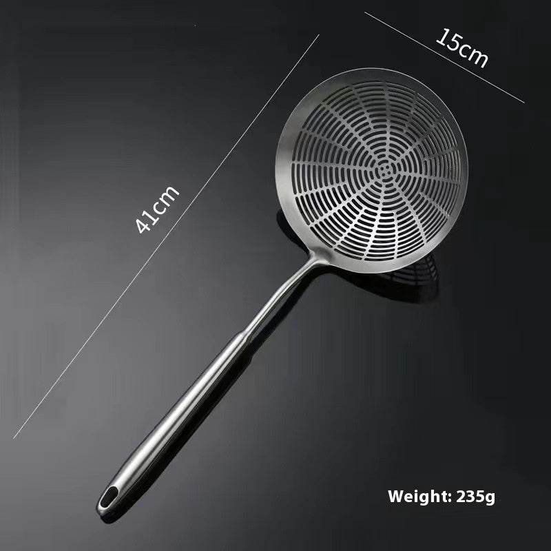 304 Stainless Steel Colander Household Hotel Filtering Strainer Colander Scoop Up Dumplings Mesh Pasta Fried - Mubimart