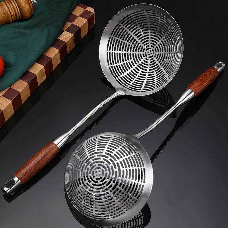 304 Stainless Steel Colander Household Hotel Filtering Strainer Colander Scoop Up Dumplings Mesh Pasta Fried - Mubimart