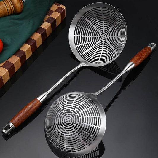 304 Stainless Steel Colander Household Hotel Filtering Strainer Colander Scoop Up Dumplings Mesh Pasta Fried - Mubimart
