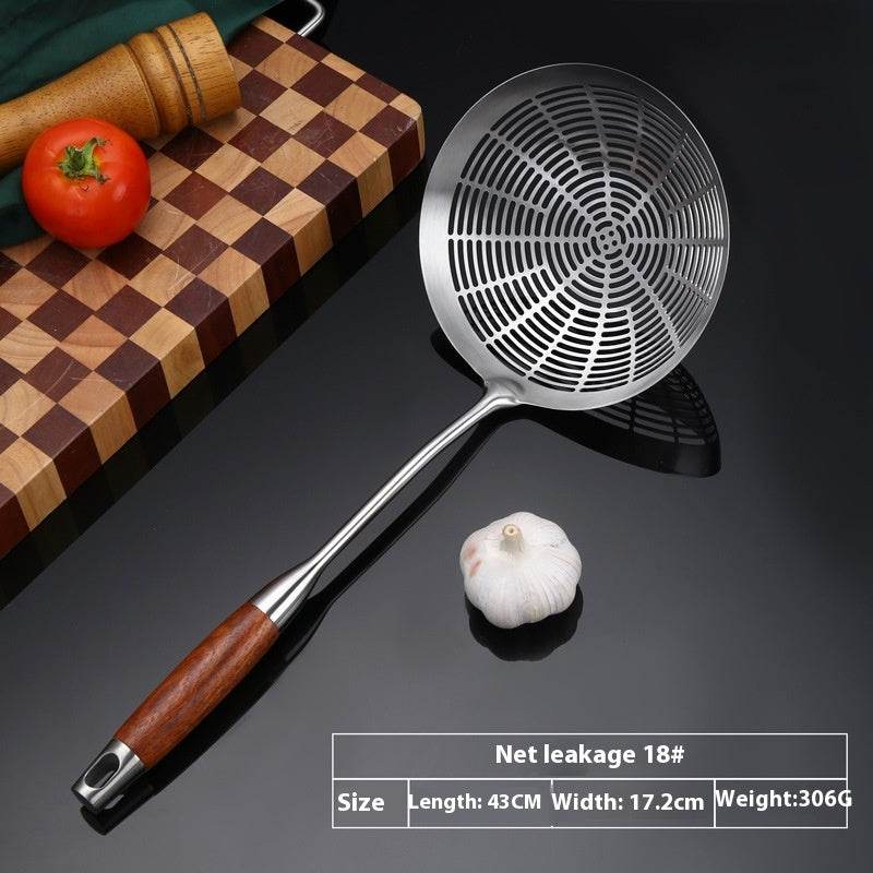 304 Stainless Steel Colander Household Hotel Filtering Strainer Colander Scoop Up Dumplings Mesh Pasta Fried - Mubimart