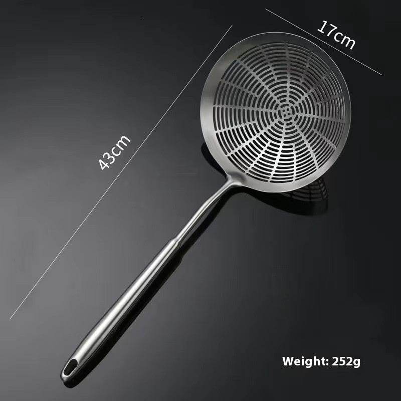304 Stainless Steel Colander Household Hotel Filtering Strainer Colander Scoop Up Dumplings Mesh Pasta Fried - Mubimart