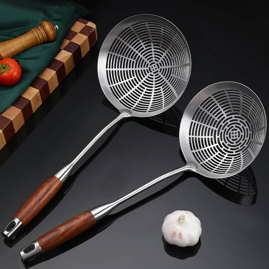 304 Stainless Steel Colander Household Hotel Filtering Strainer Colander Scoop Up Dumplings Mesh Pasta Fried - Mubimart