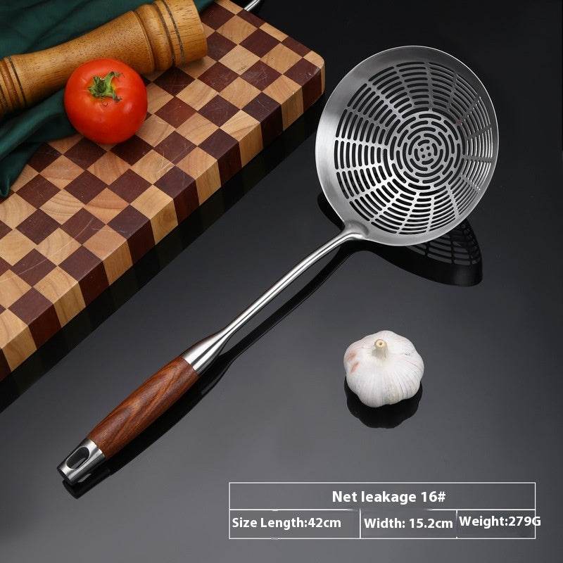 304 Stainless Steel Colander Household Hotel Filtering Strainer Colander Scoop Up Dumplings Mesh Pasta Fried - Mubimart