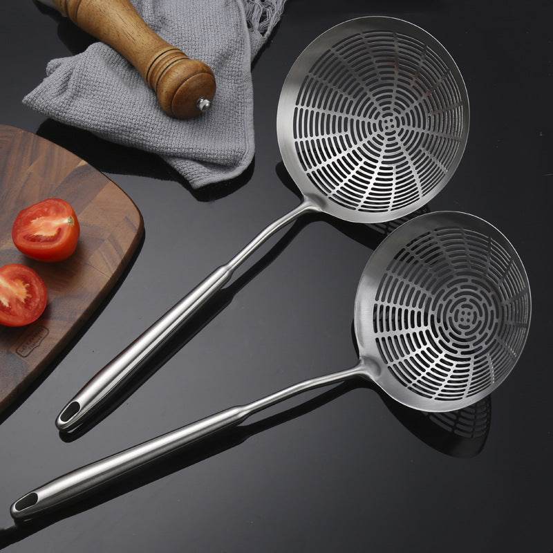 304 Stainless Steel Colander Household Hotel Filtering Strainer Colander Scoop Up Dumplings Mesh Pasta Fried - Mubimart