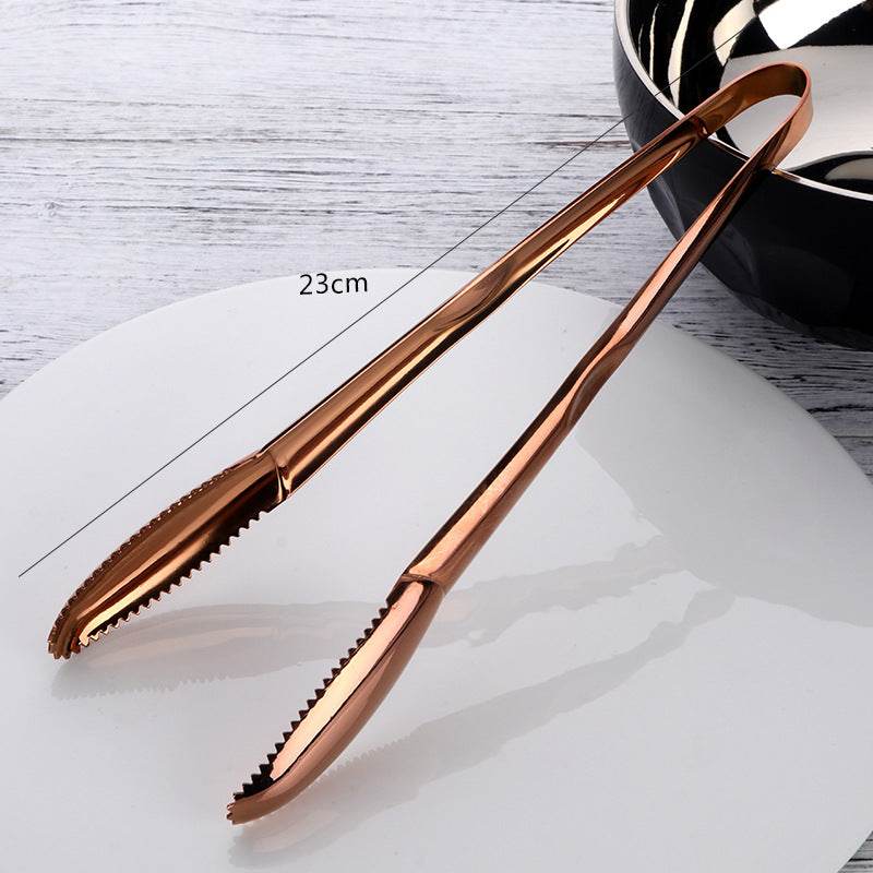 304 Stainless Steel Ice Tongs Commercial Ice Tongs Creative Non-slip - Mubimart