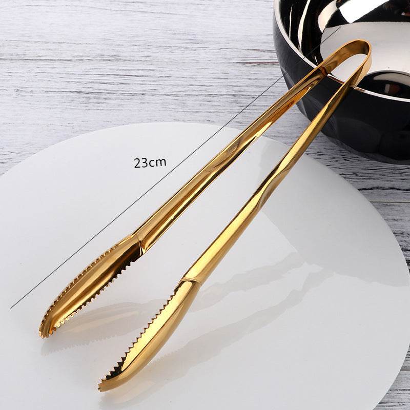 304 Stainless Steel Ice Tongs Commercial Ice Tongs Creative Non-slip - Mubimart