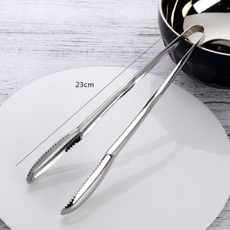 304 Stainless Steel Ice Tongs Commercial Ice Tongs Creative Non-slip - Mubimart -  