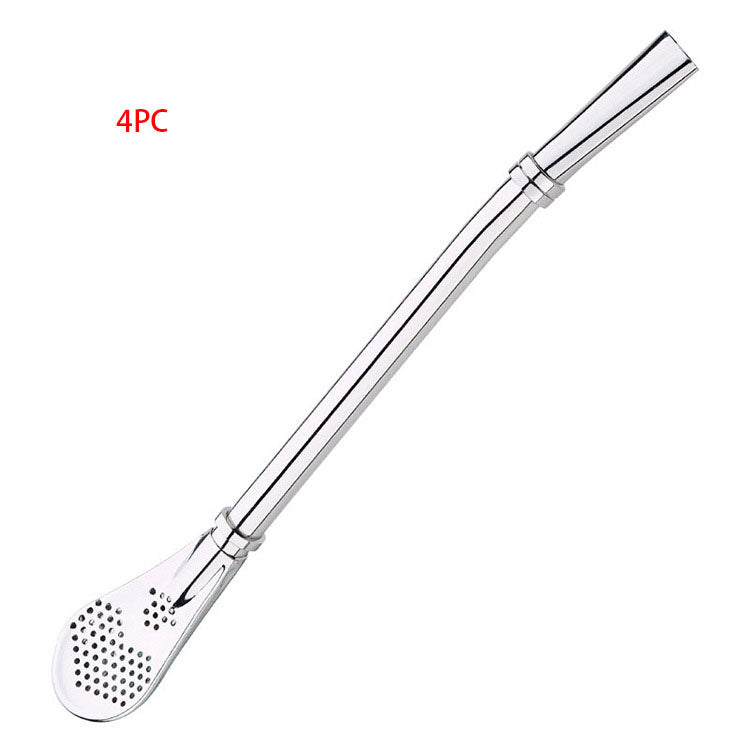 304 Stainless Steel Residue Filter Straws Spoon - Mubimart -  