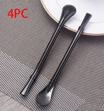 304 Stainless Steel Residue Filter Straws Spoon - Mubimart -  