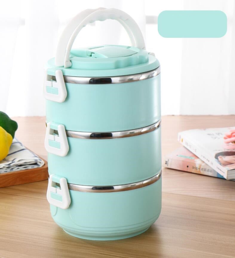 304 lunch box stainless steel insulated lunch box - Mubimart -  