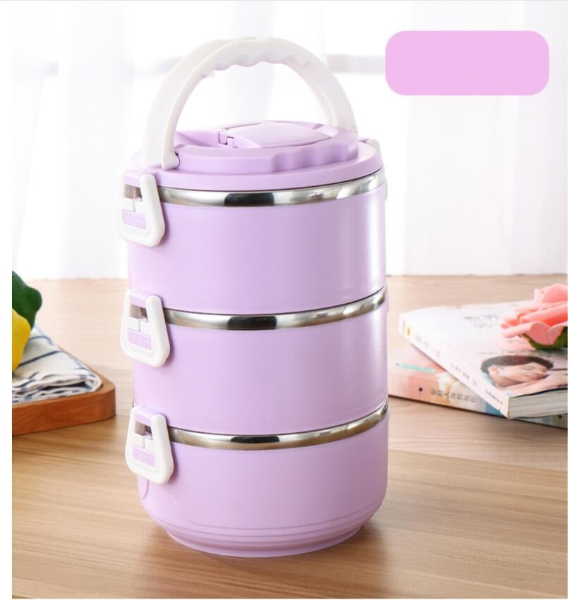 304 lunch box stainless steel insulated lunch box - Mubimart -  