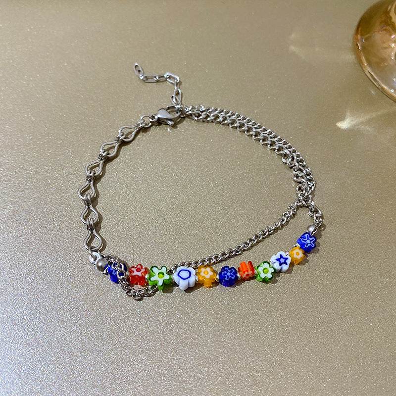 New Beaded Crystal Bracelet Women - Mubimart