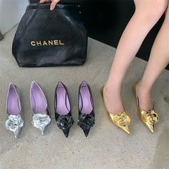 Women's Low Heel Pumps Fashion Shoes