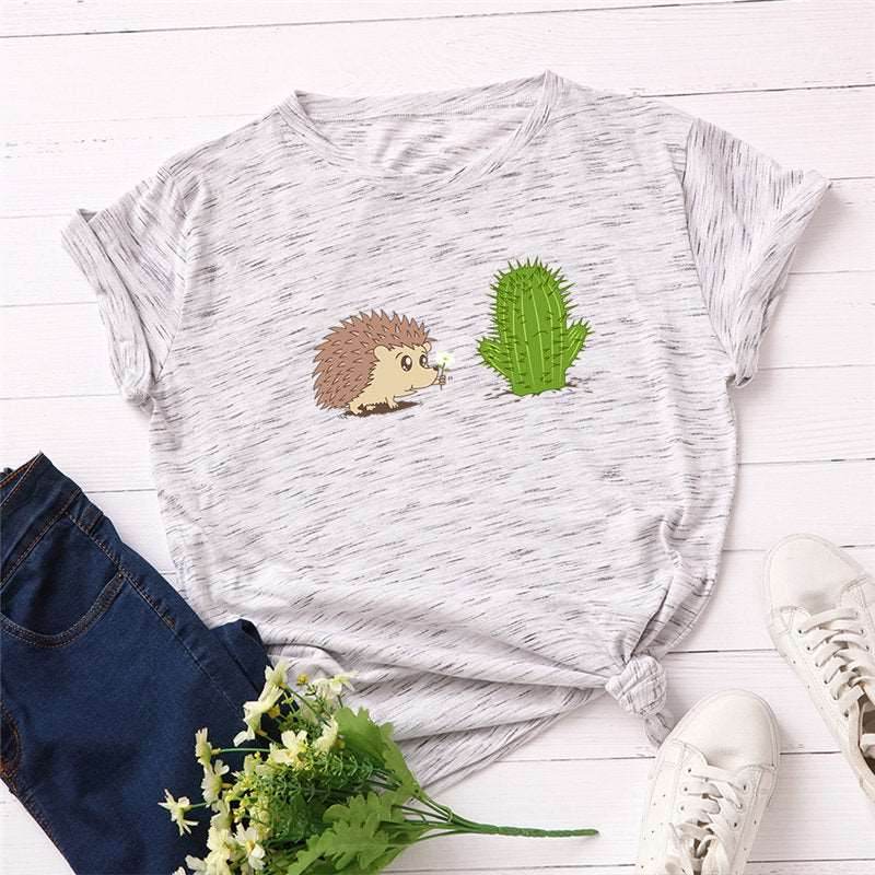 100% Cotton Ladies T-Shirt Plus Size High Quality Summer T-Shirt S-5XL - Mubimart