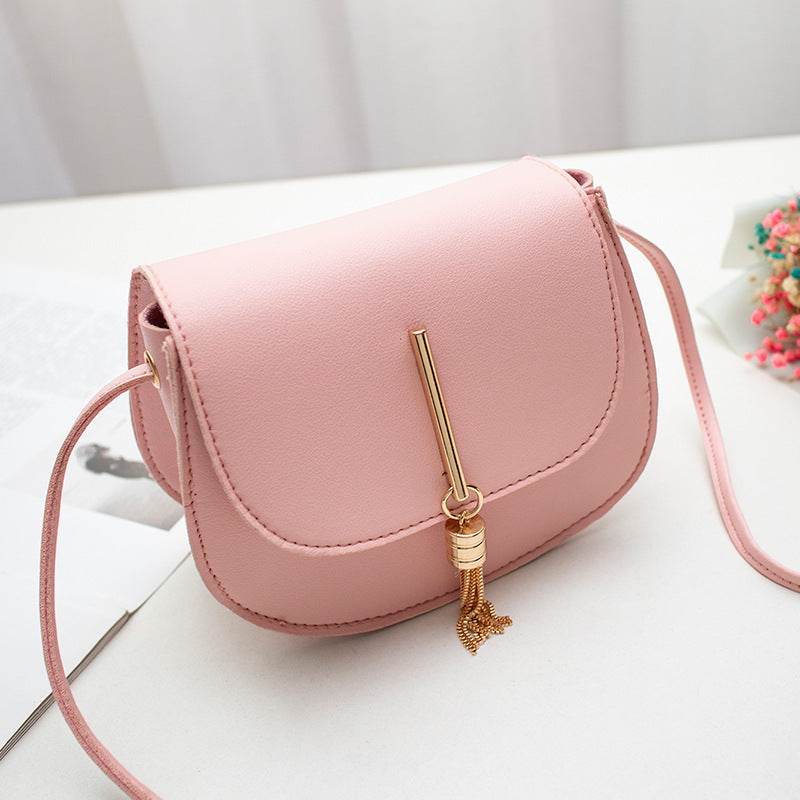 Shoulder bag tassel round bag women bag - Mubimart