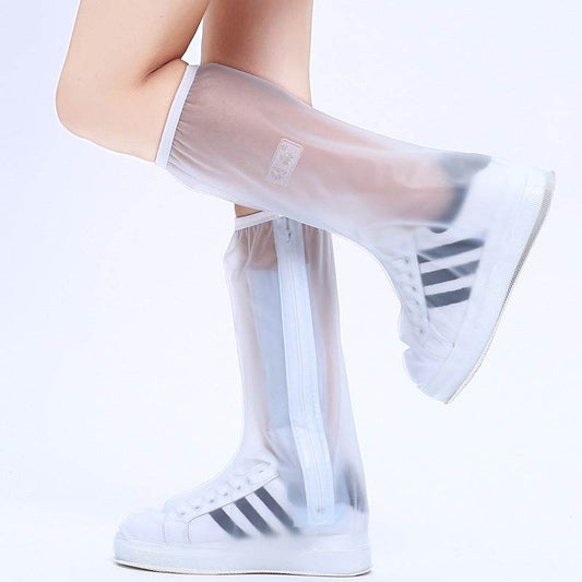 Waterproof shoe cover high tube rain boots - Mubimart